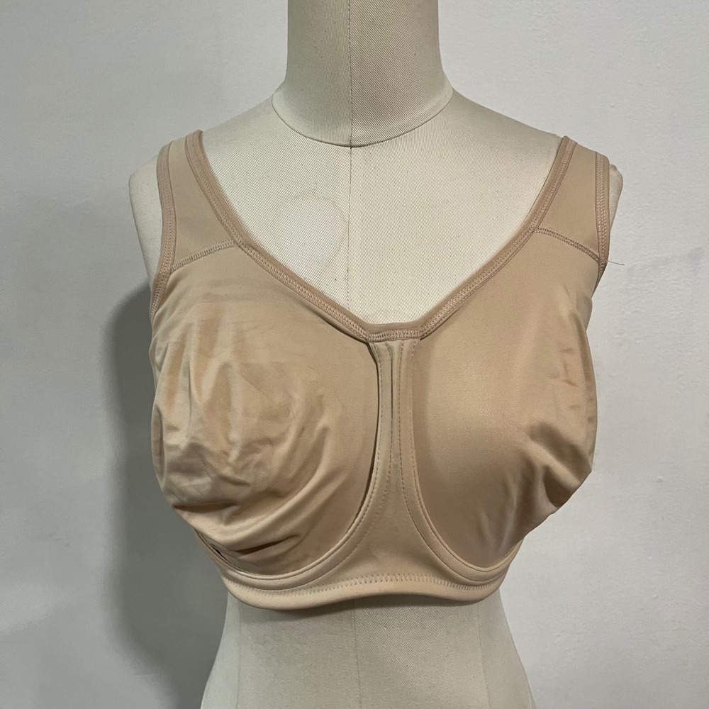 Wacoal Sport Simone High Impact Underwire Bra Sand Nude Athletic 32H